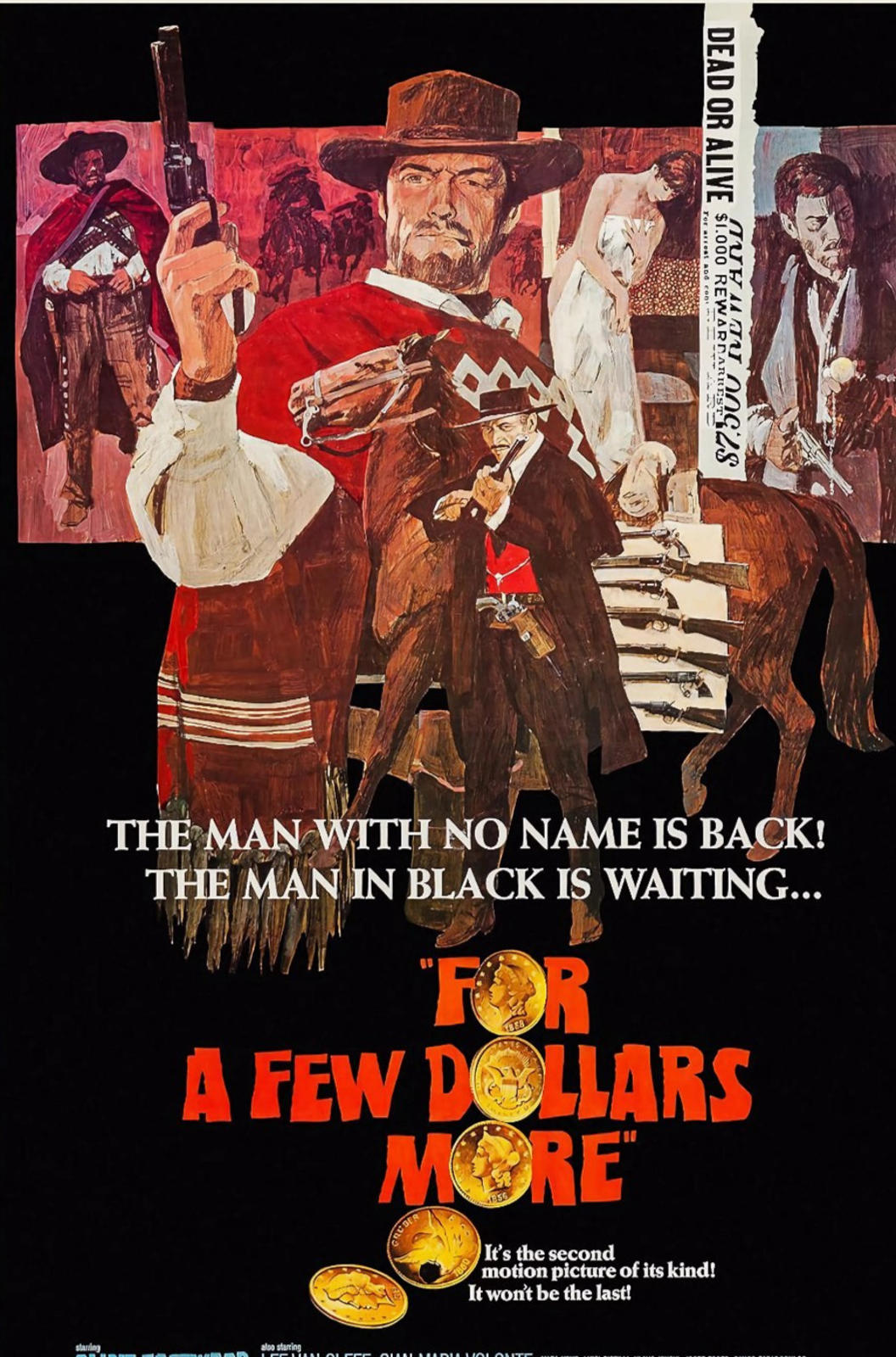 For a Few Dollars More Print Western Poster