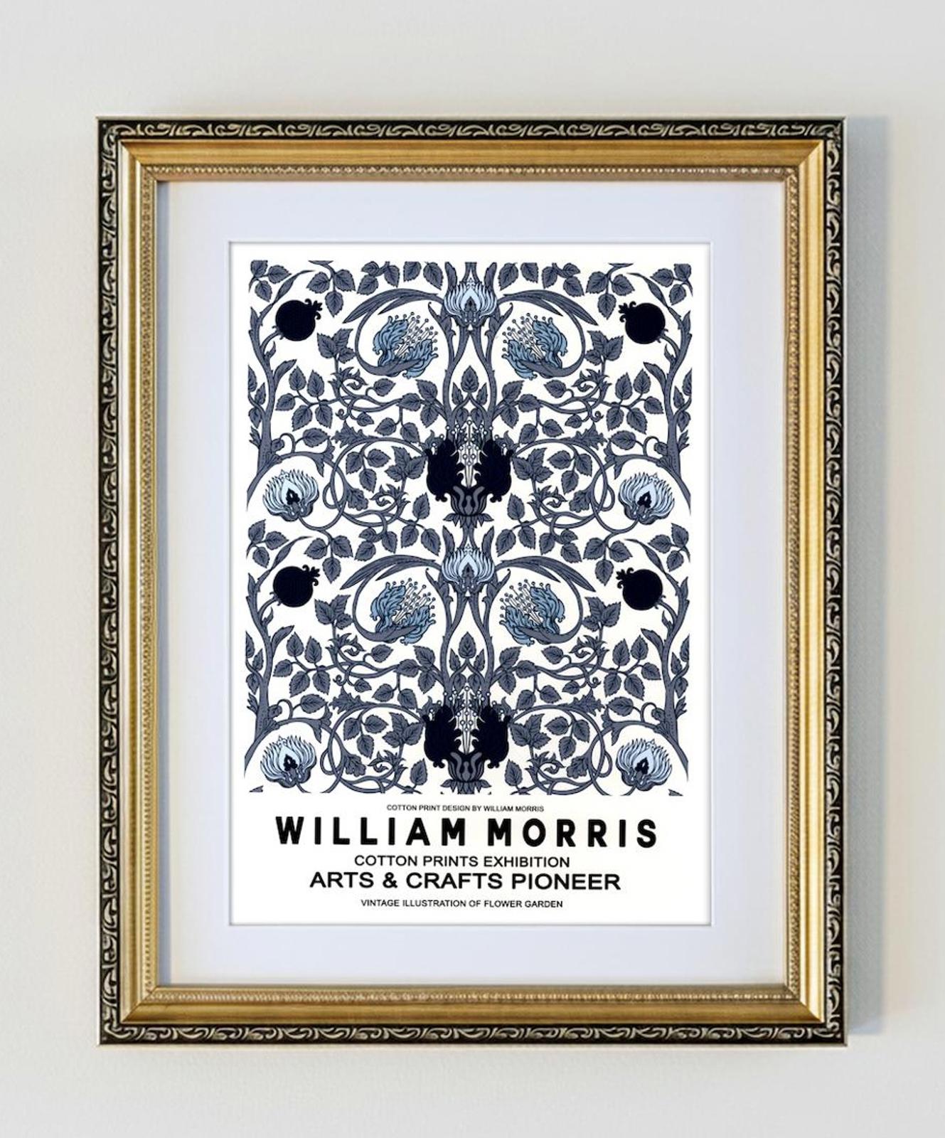 Framed Art Print by William Morris Gilt Frame A4 Print