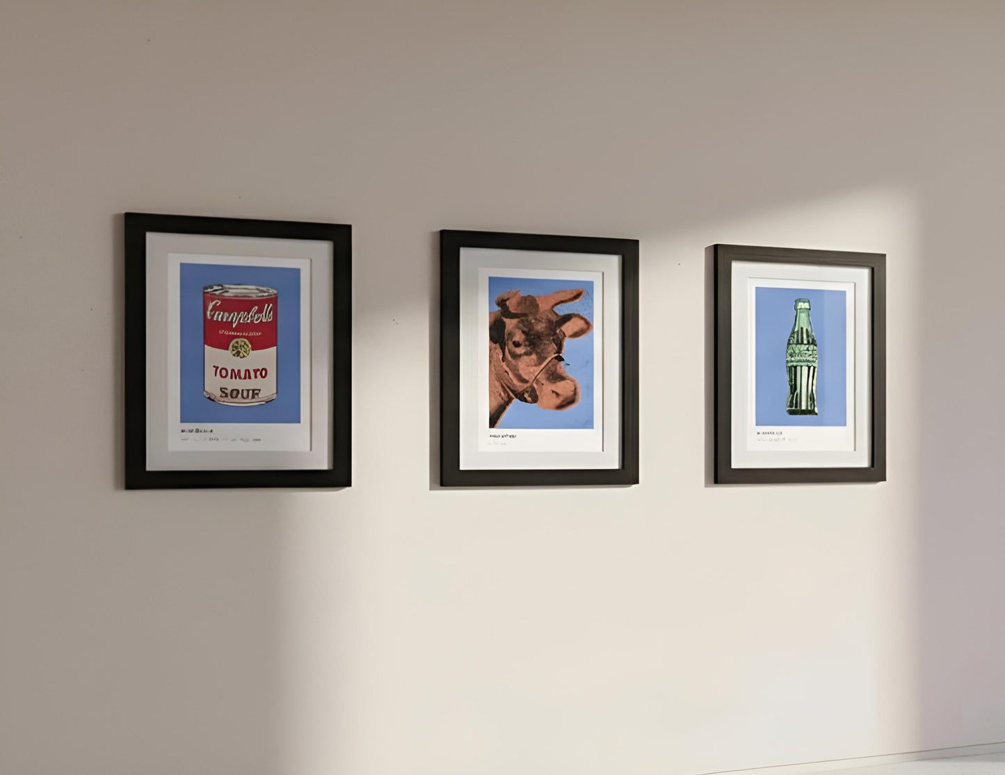 Set of 3 Framed Andy Warhol Prints