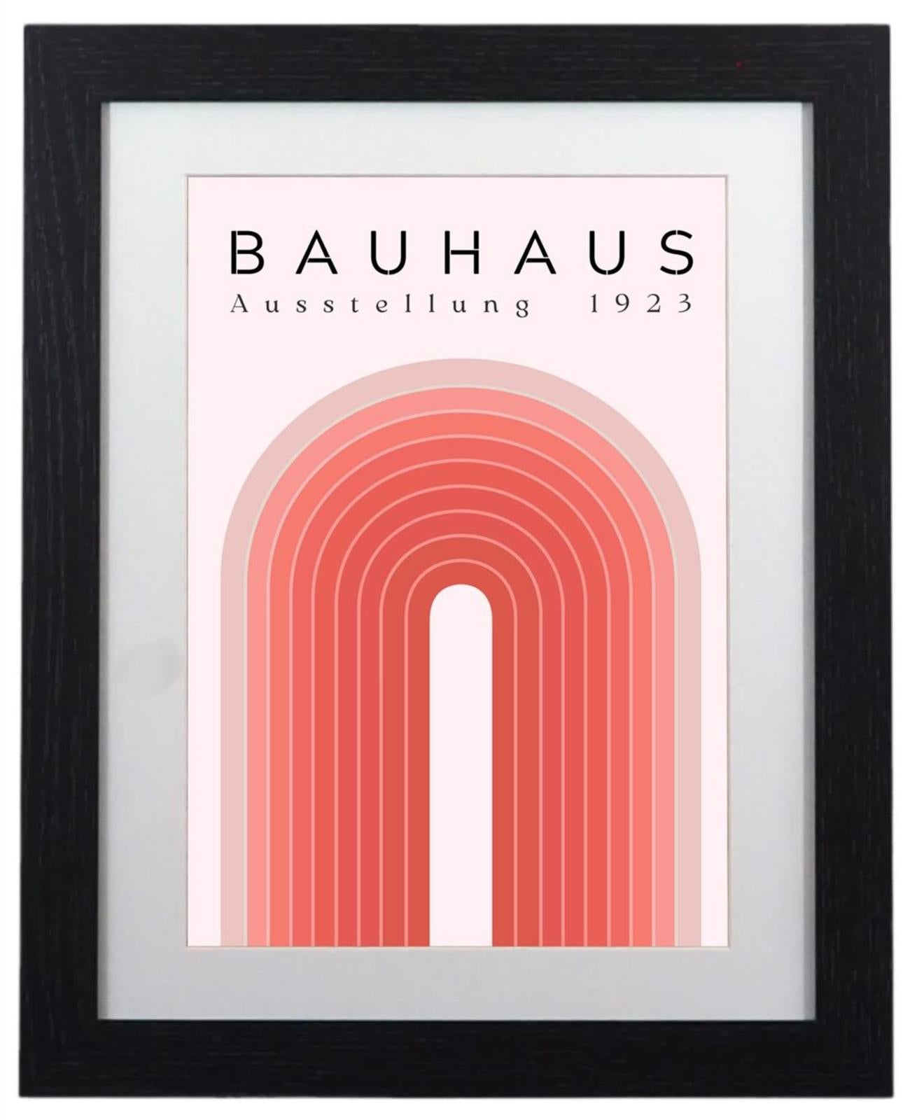 Bauhaus Exhibition 1923 Framed Poster Mid-Century Modern Design Art Print