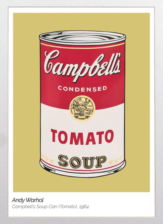 Andy Warhol Campbell's Soup Can (Yellow) Framed Print | Pop Art Icon