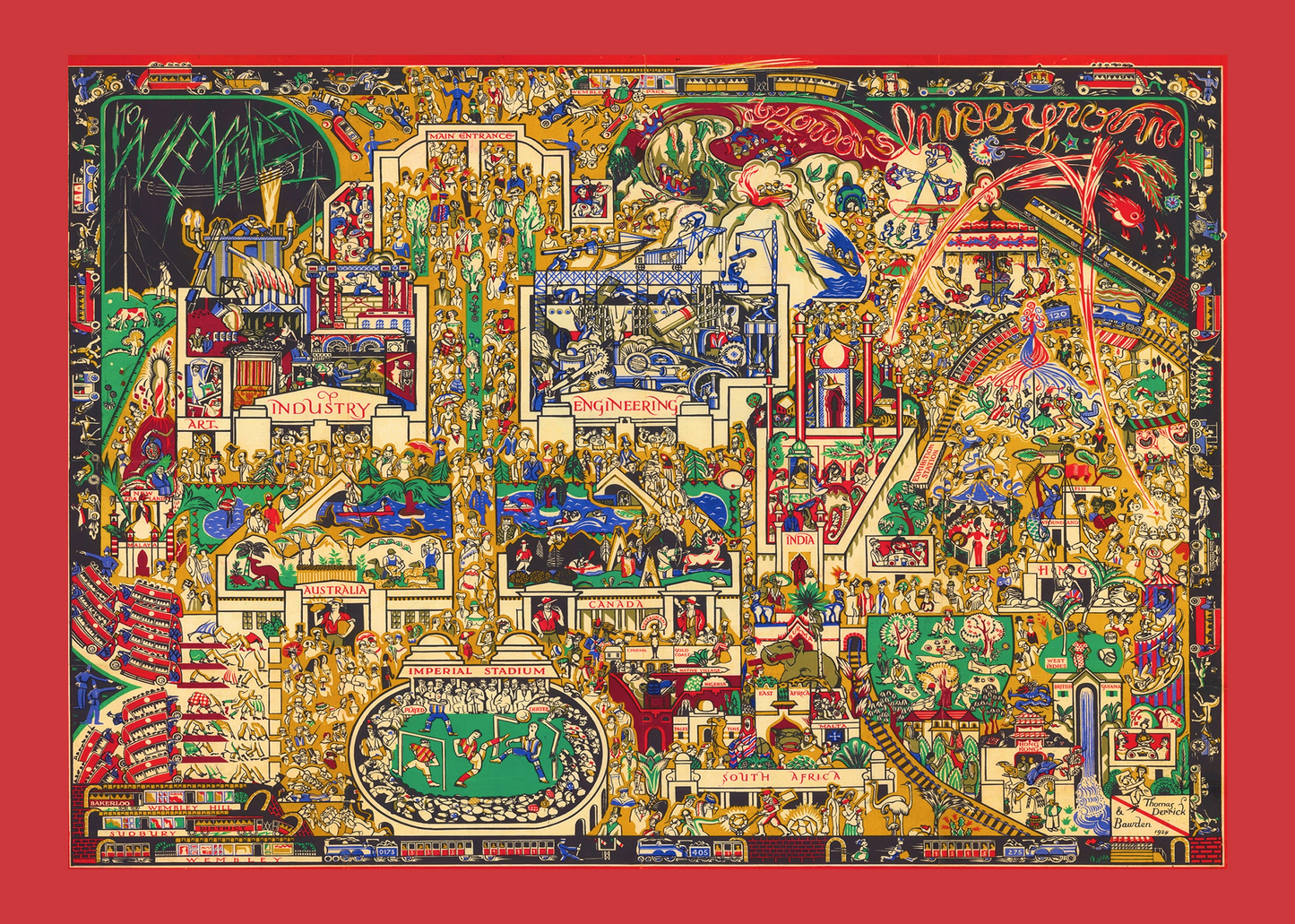 The British Empire 1886 Vintage World Map