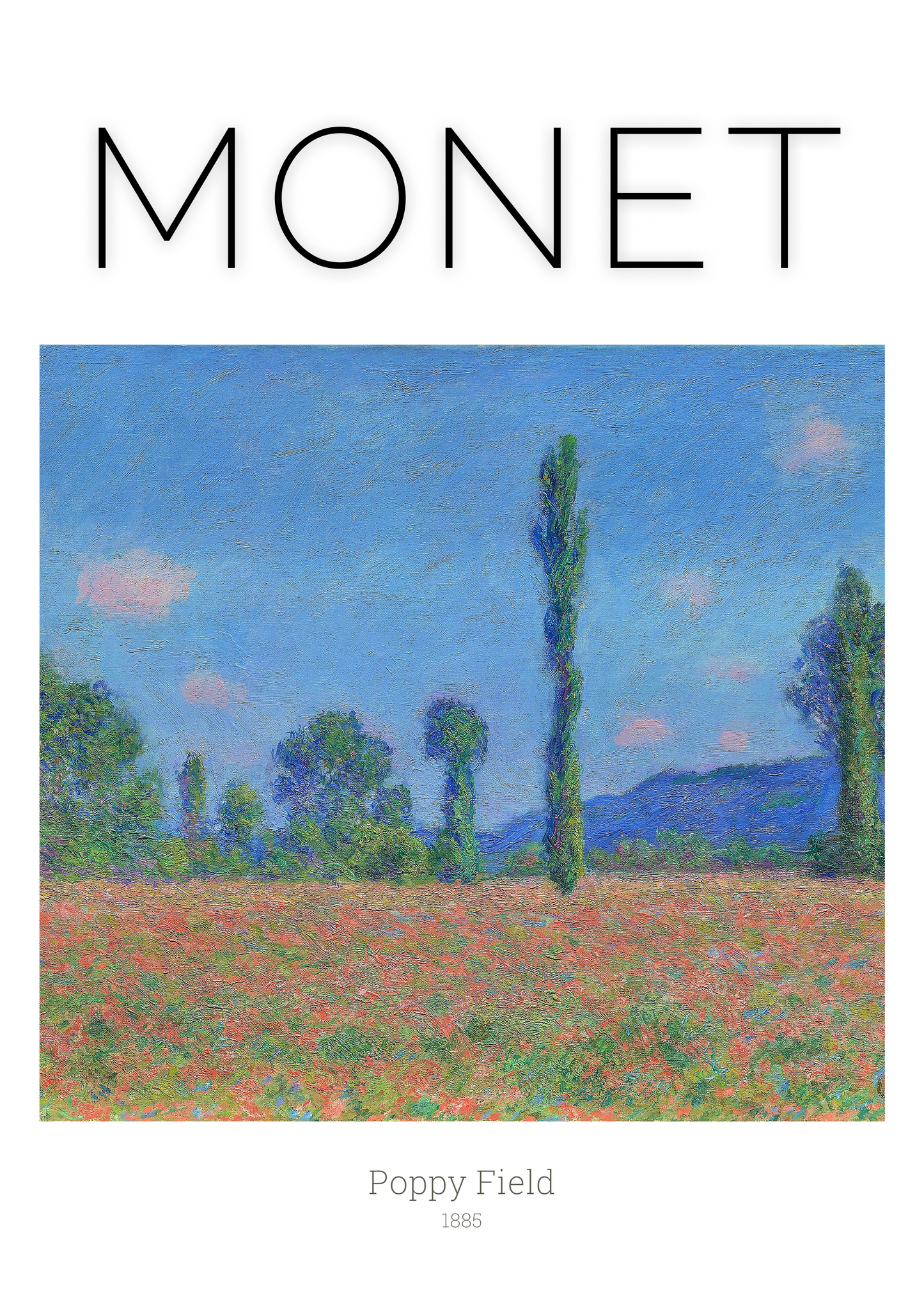 Poppy Field by Claude Monet