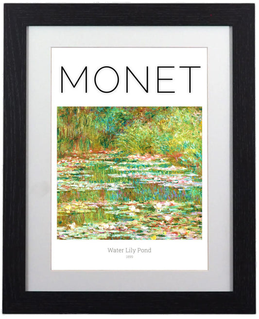 Framed Claude Monet Water Lily Pond Art Print 11x14"