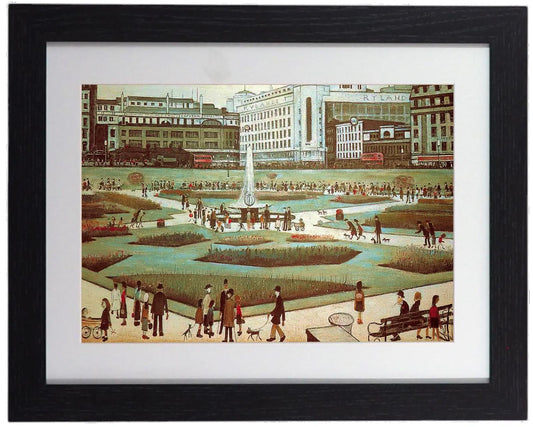 L.S. Lowry Piccadilly Gardens Framed Print Manchester
