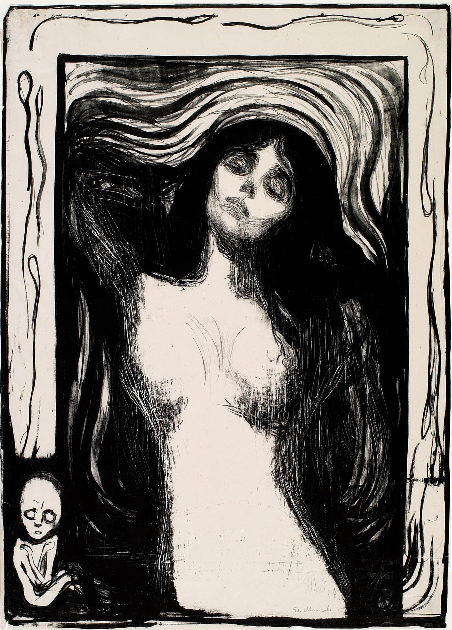 Madonna: Edvard Munch Madonna 1895 Lithograph | Symbolic Fine Art Poster