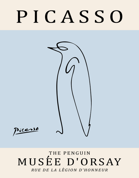 Picasso Penguin Print