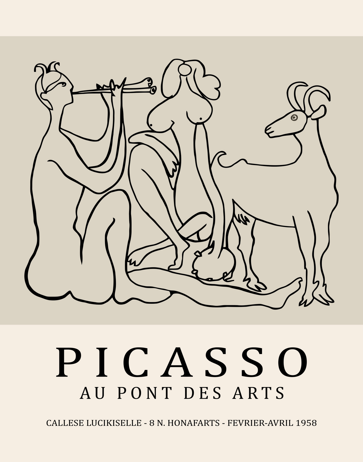 Picasso Musicians Drawing