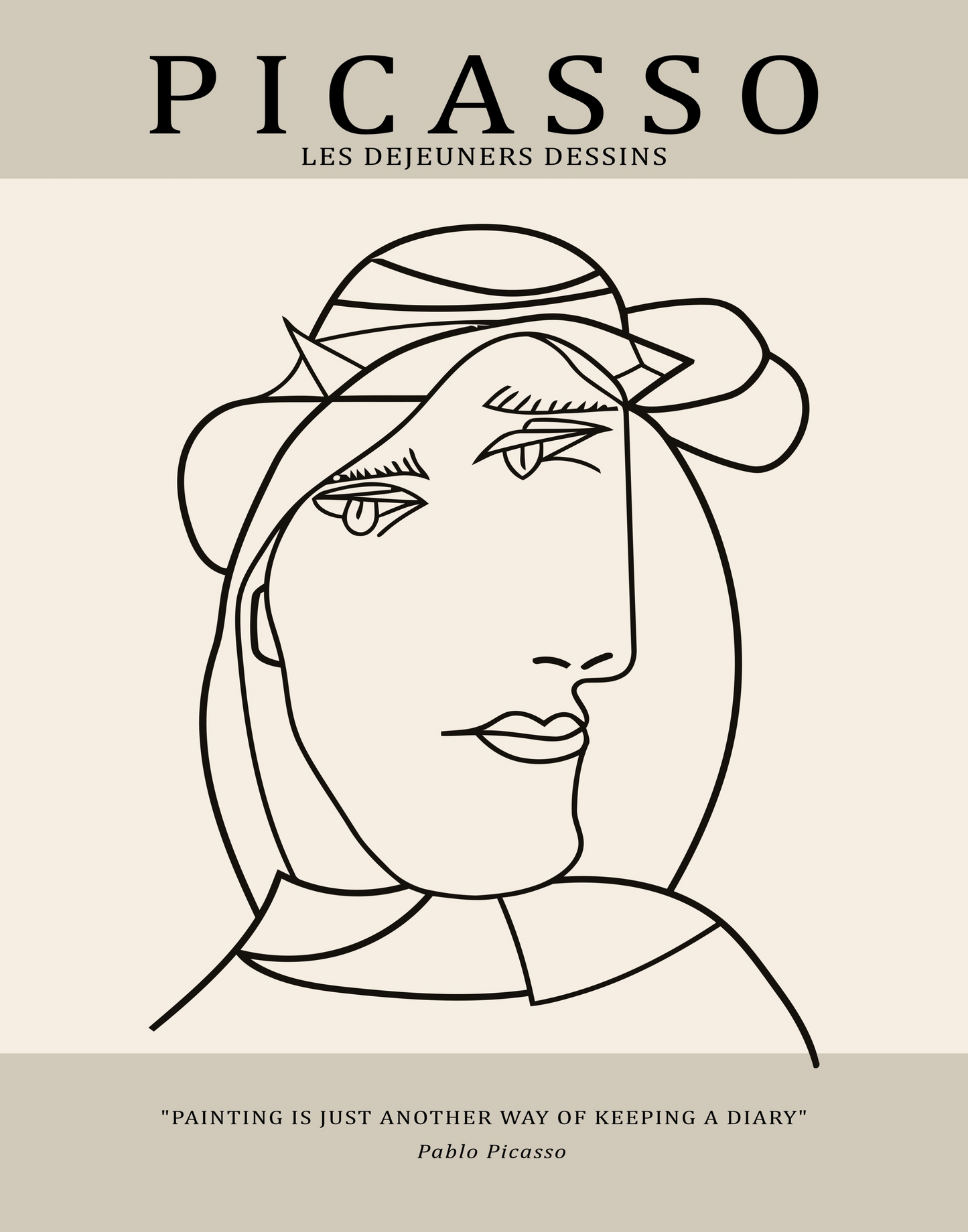 Picasso Profile Portrait