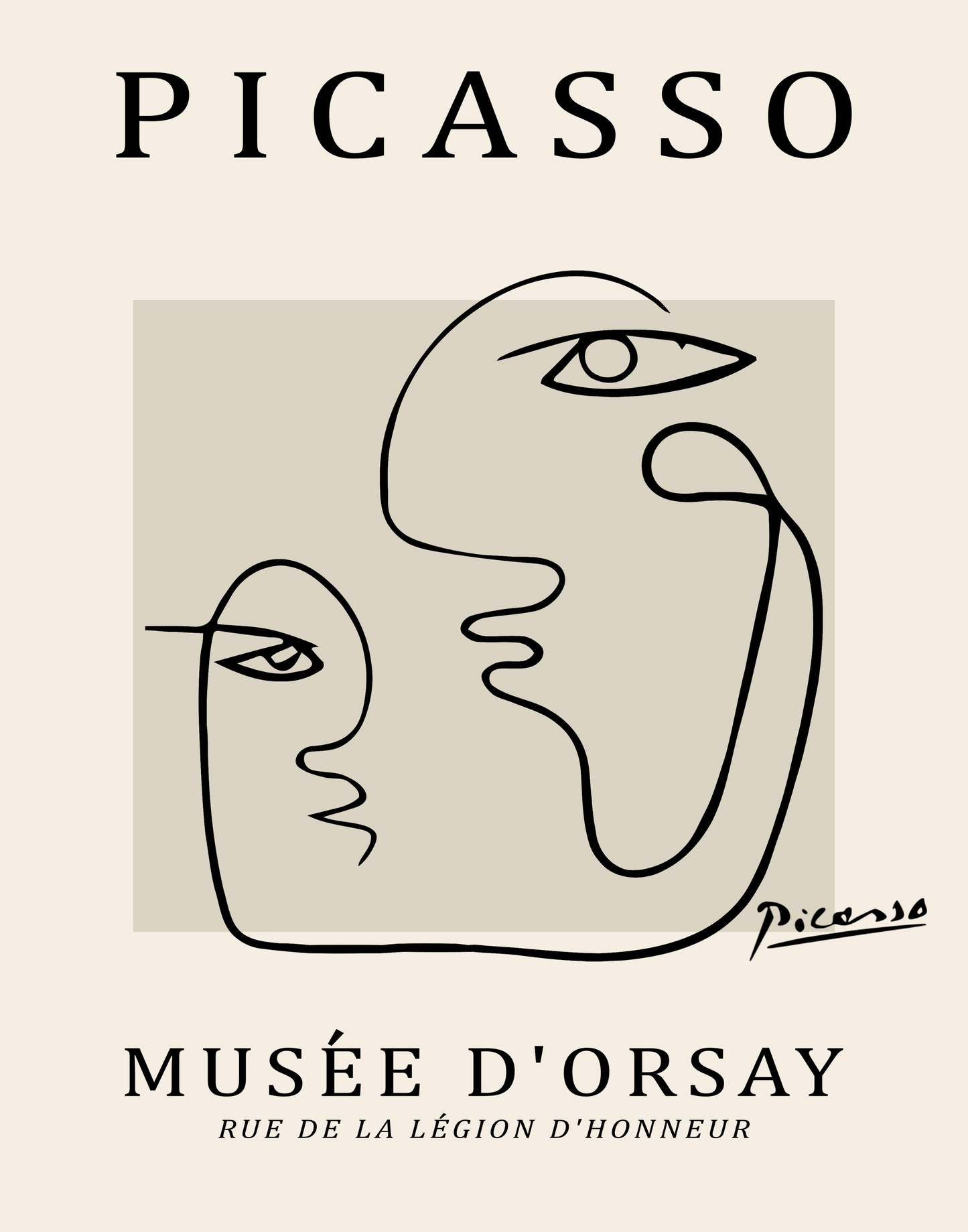 Picasso Faces Portrait