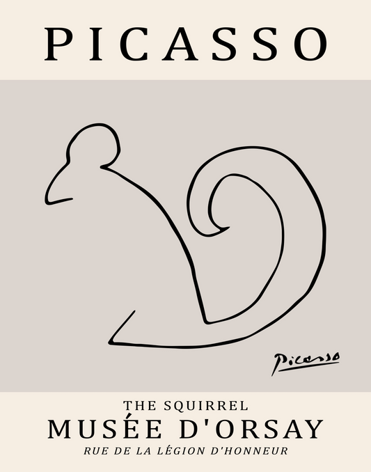 Picasso Mouse Profile Print