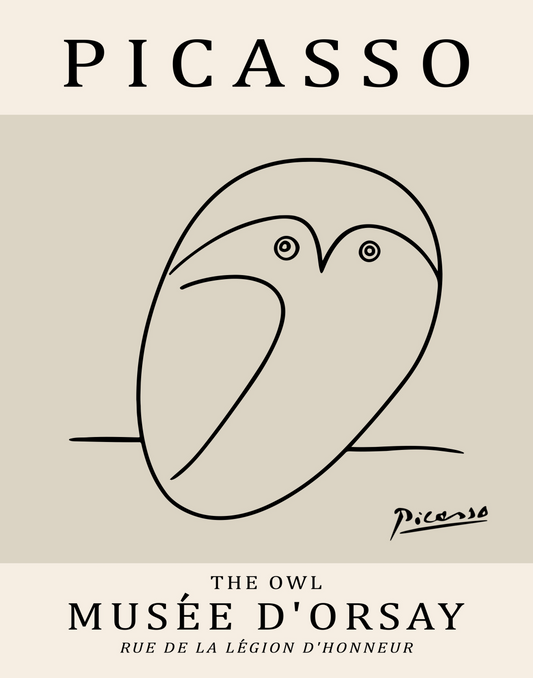 Picasso Owl Print