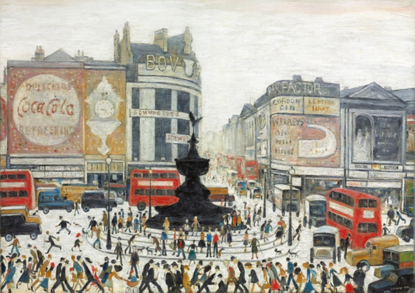 Piccadilly Circus, L.S. Lowry