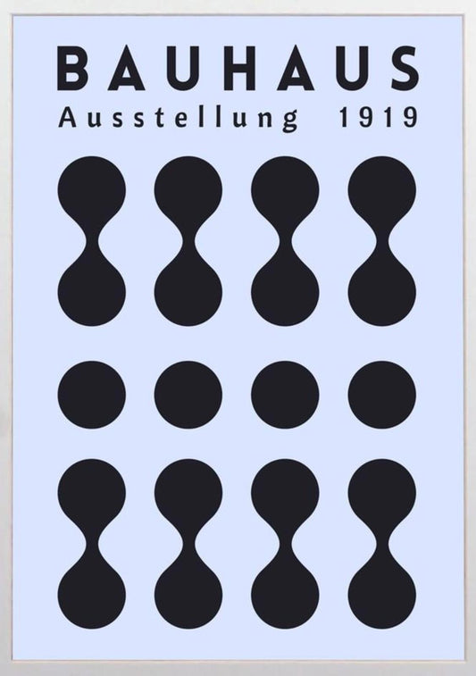 Bauhaus 1919 Exhibition Framed Poster Classic Modern Art Print