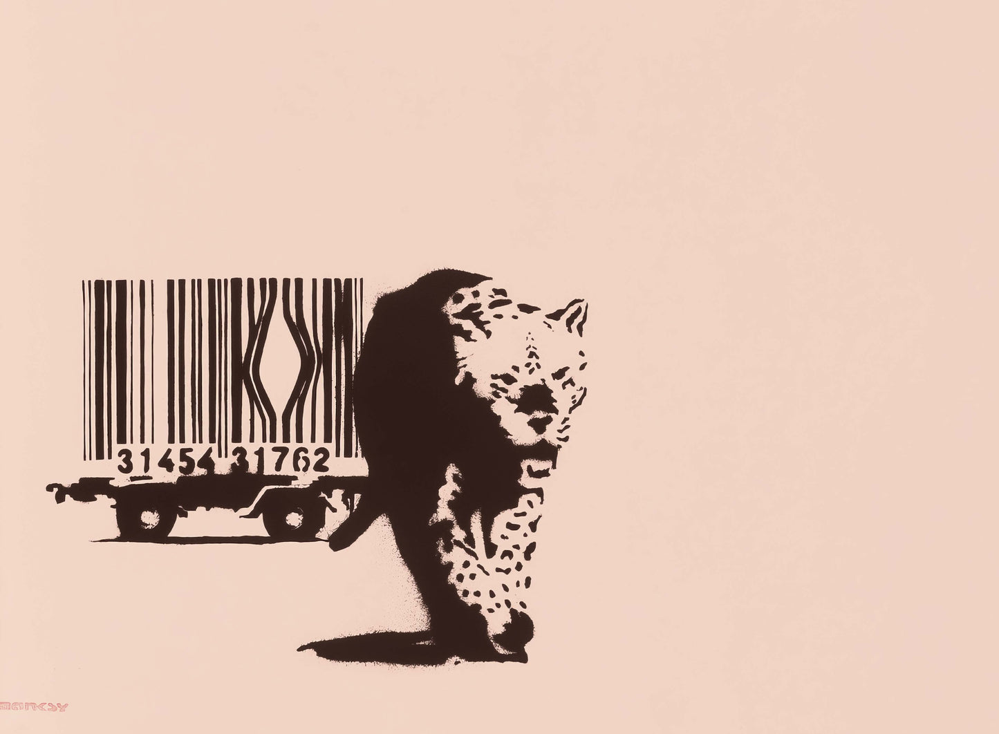 Banksy Barcode Leopard