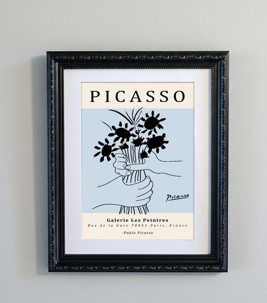 Picasso Abstract Line Art Print 15 Designs Minimalist Exhibition Poster