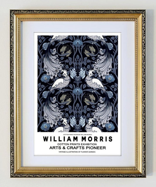 Framed Art Print by William Morris Gilt Frame A4 Print