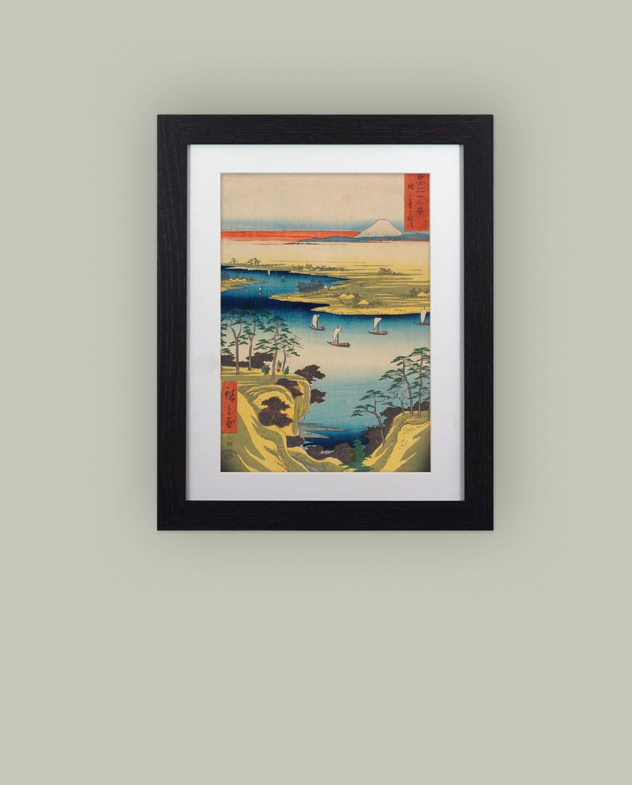 Takanawa Seacoast by Utagawa Hiroshige Framed Print