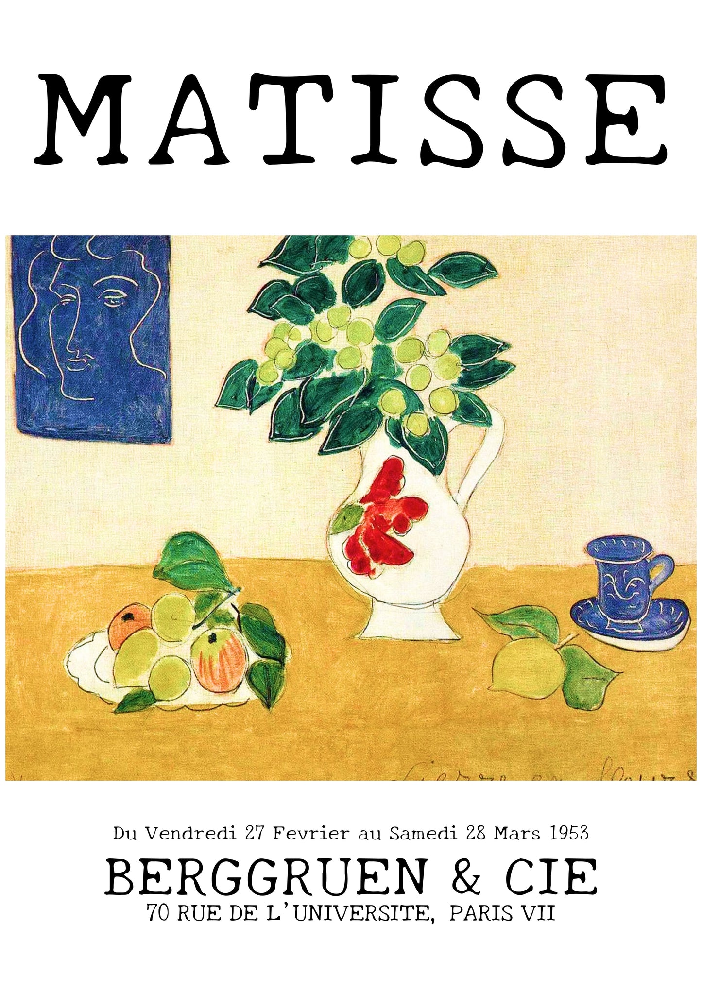 Matisse Bouquet of Flowers in a White Vase