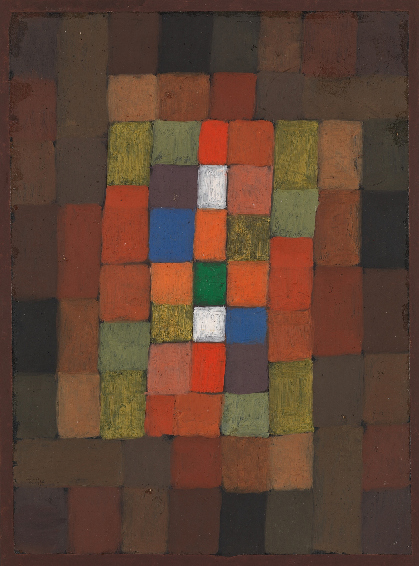 Paul Klee Abstract Art Print – Static-Dynamic Gradation