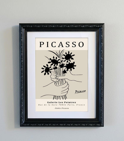 Picasso Abstract Line Art Print 15 Designs Minimalist Exhibition Poster