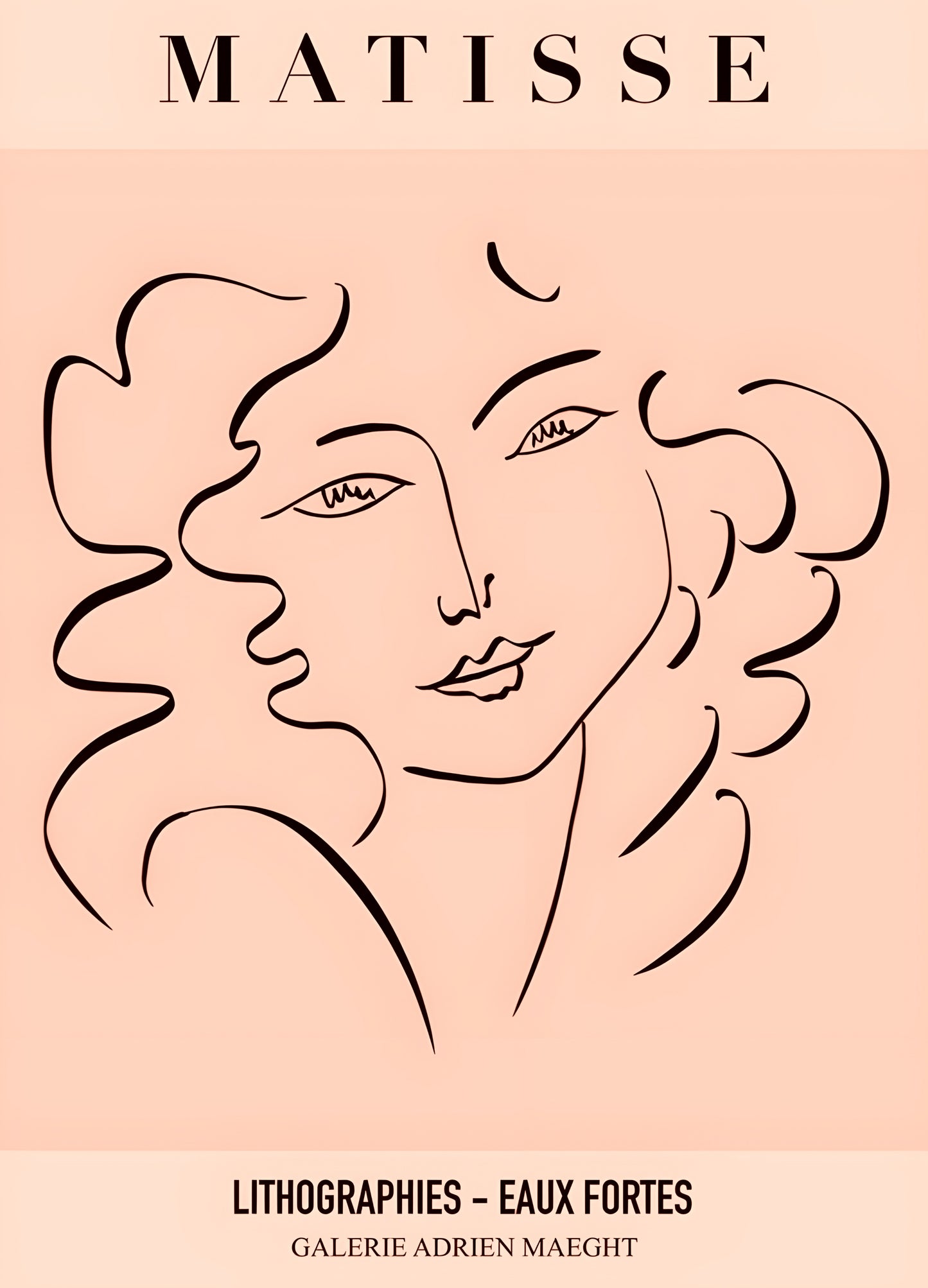 Matisse Lithographies Eaux Fortes Exhibition Poster    Iconic