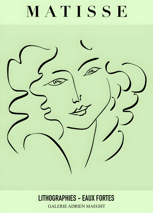 Matisse Lithographies Eaux Fortes Exhibition Poster    Iconic