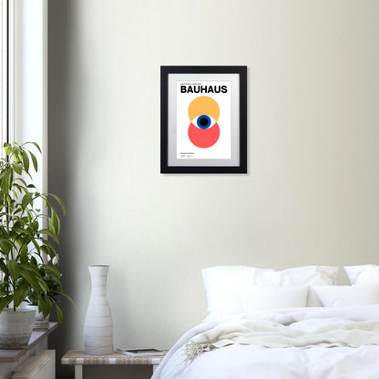 Bauhaus Inspired 'The Eye' Framed Poster - Modern Art Print 11"x14"