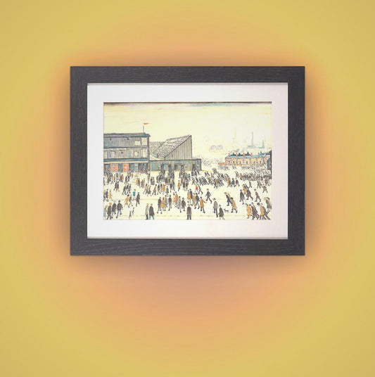 L.S. Lowry "Going to the Match" Framed Print