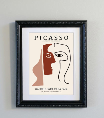 Picasso Abstract Line Art Print 15 Designs Minimalist Exhibition Poster