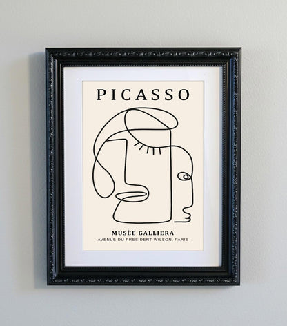 Picasso Abstract Line Art Print 15 Designs Minimalist Exhibition Poster