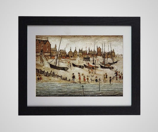 L.S. Lowry "The Beach" Framed Print
