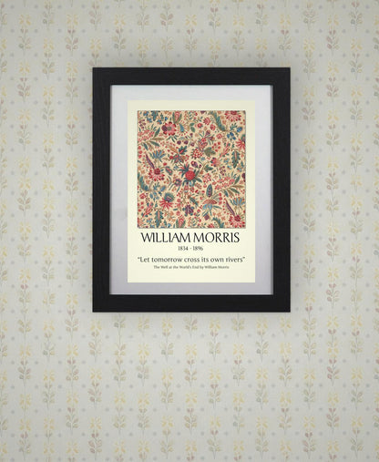 Framed Art Print William Morris Arts & Crafts Pattern - 11"x14" Frame, A4 Print