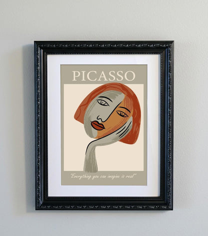 Picasso Abstract Line Art Print 15 Designs Minimalist Exhibition Poster