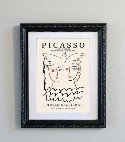 Picasso Abstract Line Art Print 15 Designs Minimalist Exhibition Poster