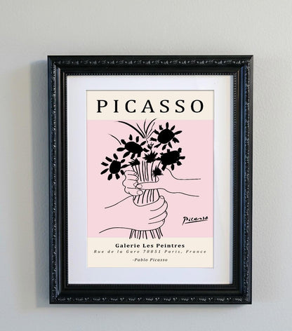 Picasso Abstract Line Art Print 15 Designs Minimalist Exhibition Poster