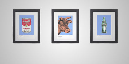 Andy Warhol Framed Prints Set of 3  Pop Art Collection