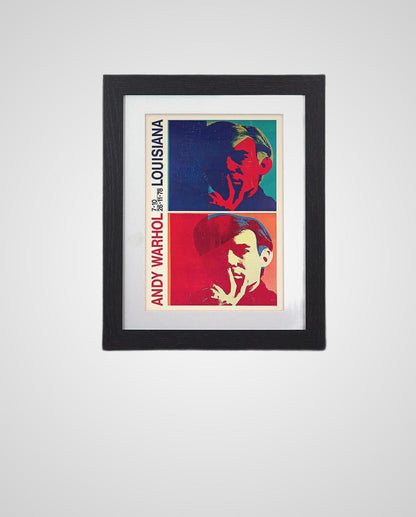 Framed Art Print | Double Portrait by Andy Warhol - 11"x14" Black Frame A4 Print