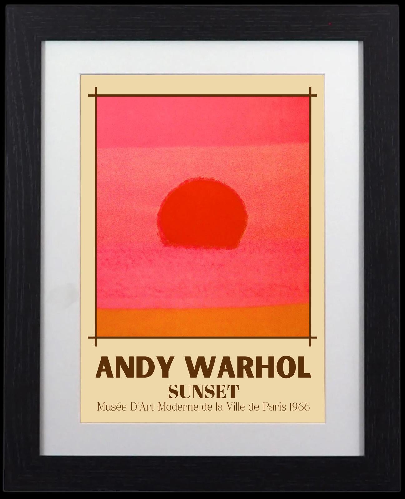 Andy Warhol "Sunset" Framed Print | Abstract Pop Art Wall Decor