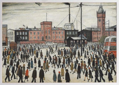 L.S. Lowry "Going to Work" Framed Print - 11" x 14" Ready to Hang
