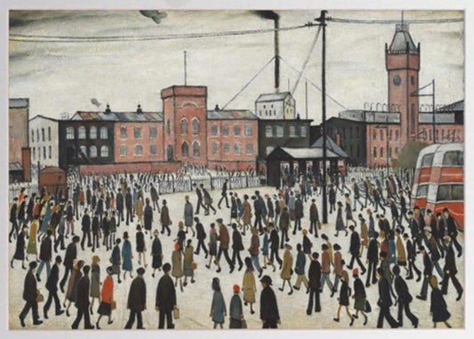 L.S. Lowry "Going to Work" Framed Print - 11" x 14" Ready to Hang