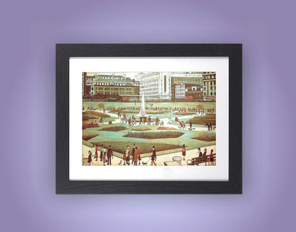 L.S. Lowry Piccadilly Gardens Framed Print Manchester