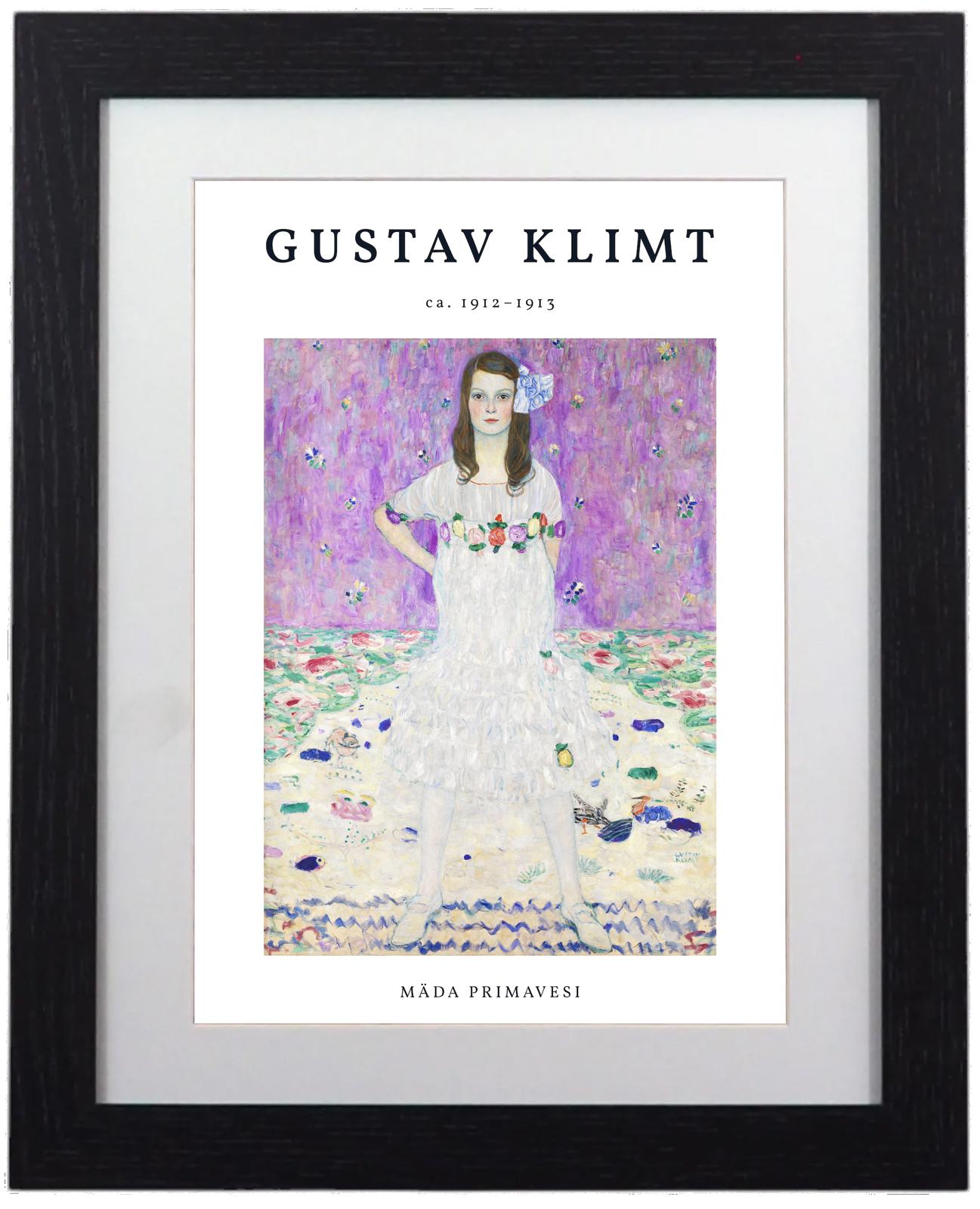 Gustav Klimt 'Mäda Primavesi' Framed Art Print 11"x14"