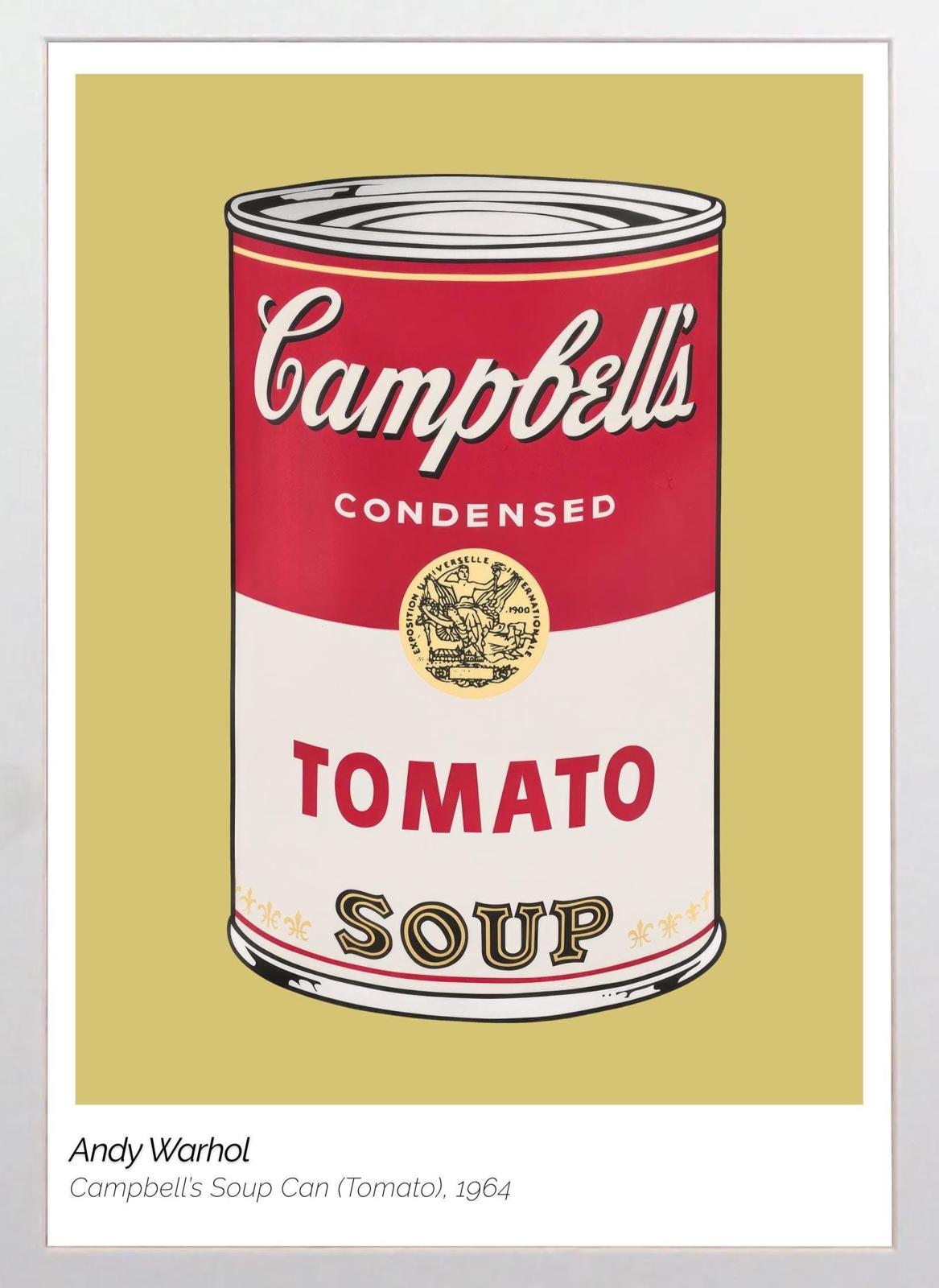 Andy Warhol Campbell's Soup Can (Yellow) Framed Print | Pop Art Icon