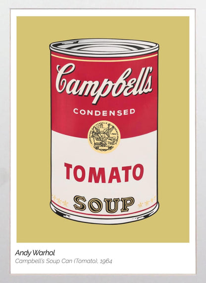 Andy Warhol Campbell's Soup Can (Yellow) Framed Print | Pop Art Icon