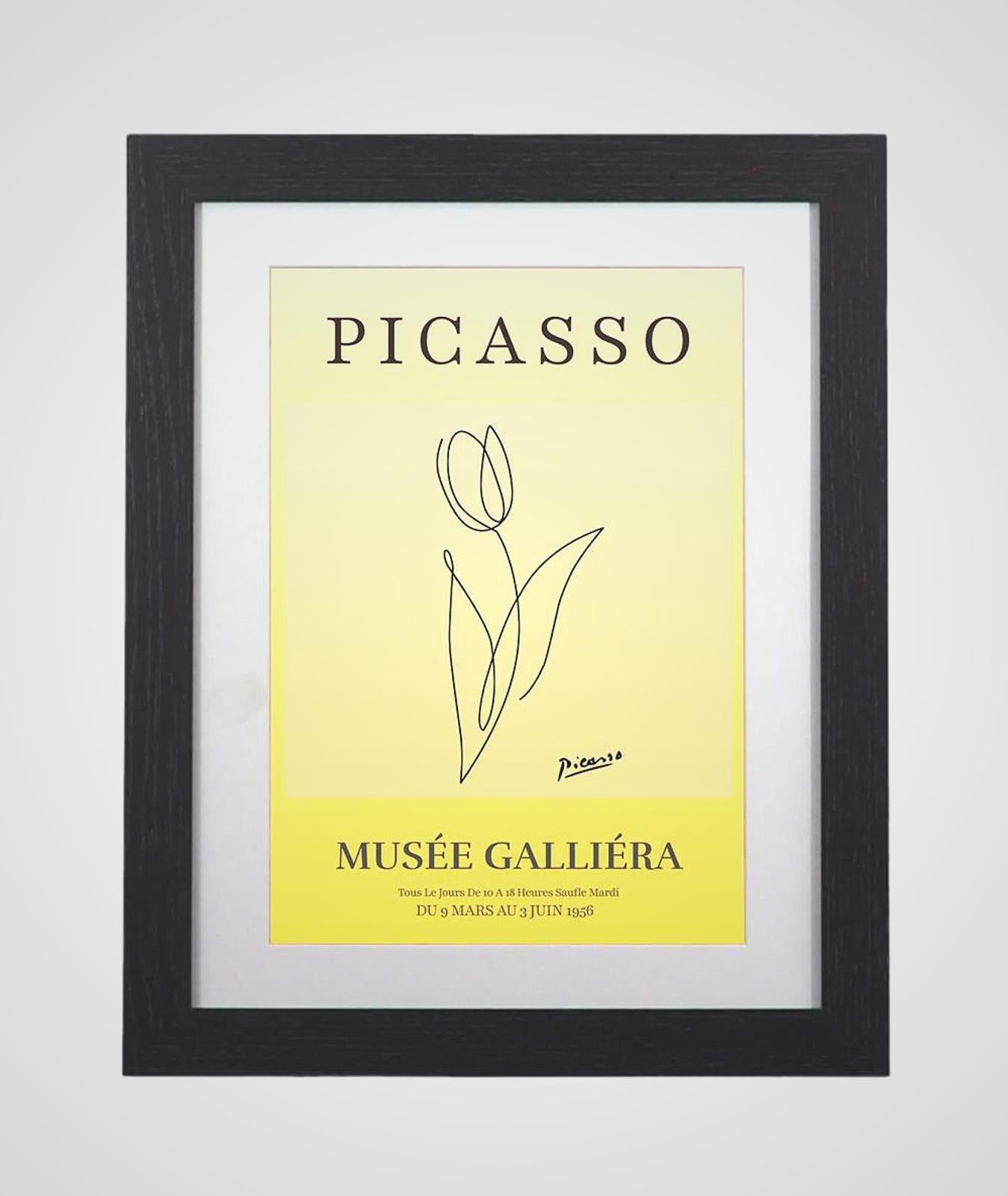 Picasso Line Art Tulip Musee Galliera Framed Print Timeless Elegance
