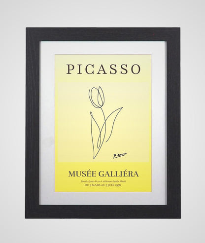 Picasso Line Art Tulip Musee Galliera Framed Print Timeless Elegance