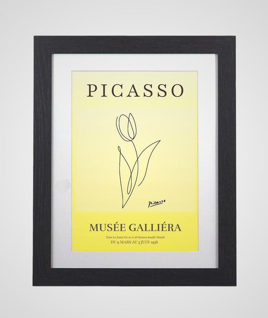 Picasso Line Art Tulip Musee Galliera Framed Print Timeless Elegance