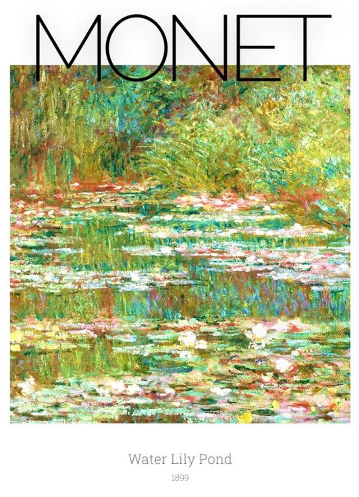 Framed Art Print Water Lily Pond by Claude Monet 11"x14" Frame A4 Print
