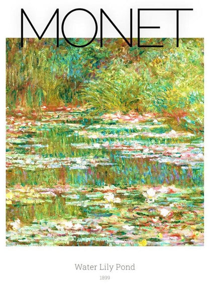 Framed Art Print Water Lily Pond by Claude Monet 11"x14" Frame A4 Print